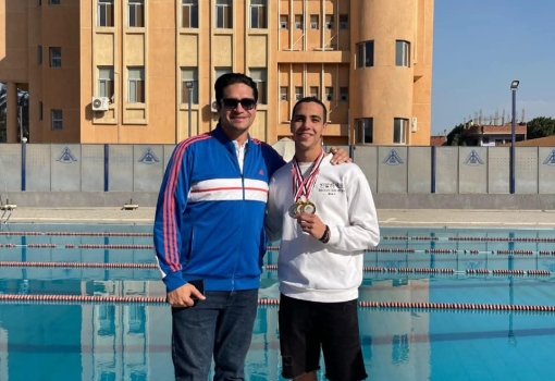 Students of the Faculty of Commerce, Benha University, Win Top Positions in the Swimming Championship for the Academic Year 2025–2026